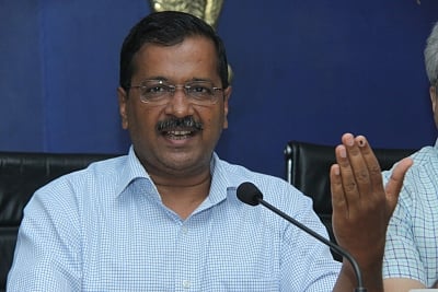 New Delhi: Delhi Chief Minister Arvind Kejriwal addresses a press conference in New Delhi on June 3, 2019. (Photo: IANS)