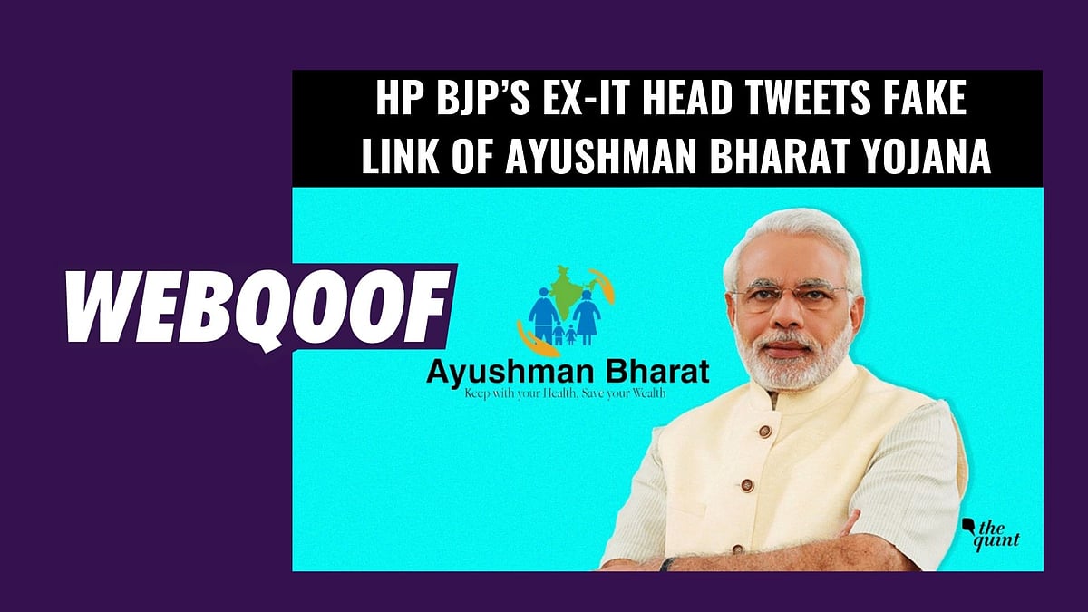 Former HP BJP IT Cell head, Ravi Rana, recently tweeted a link to apply for the government’s Ayushman Bharat Yojana.