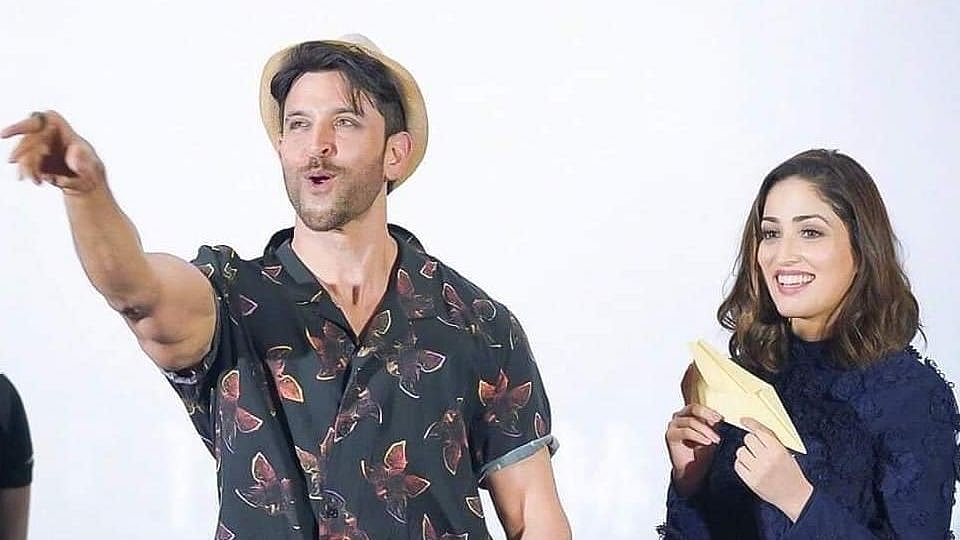 Hrithik Roshan and Yami Gautam interact with fans in China.