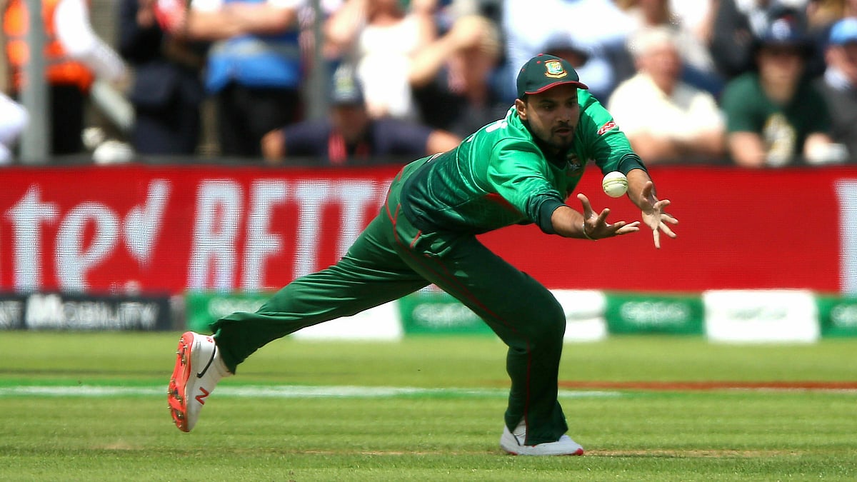 Bangladesh’s Mashrafe Mortaza during ICC World Cup match against England on 8 June.