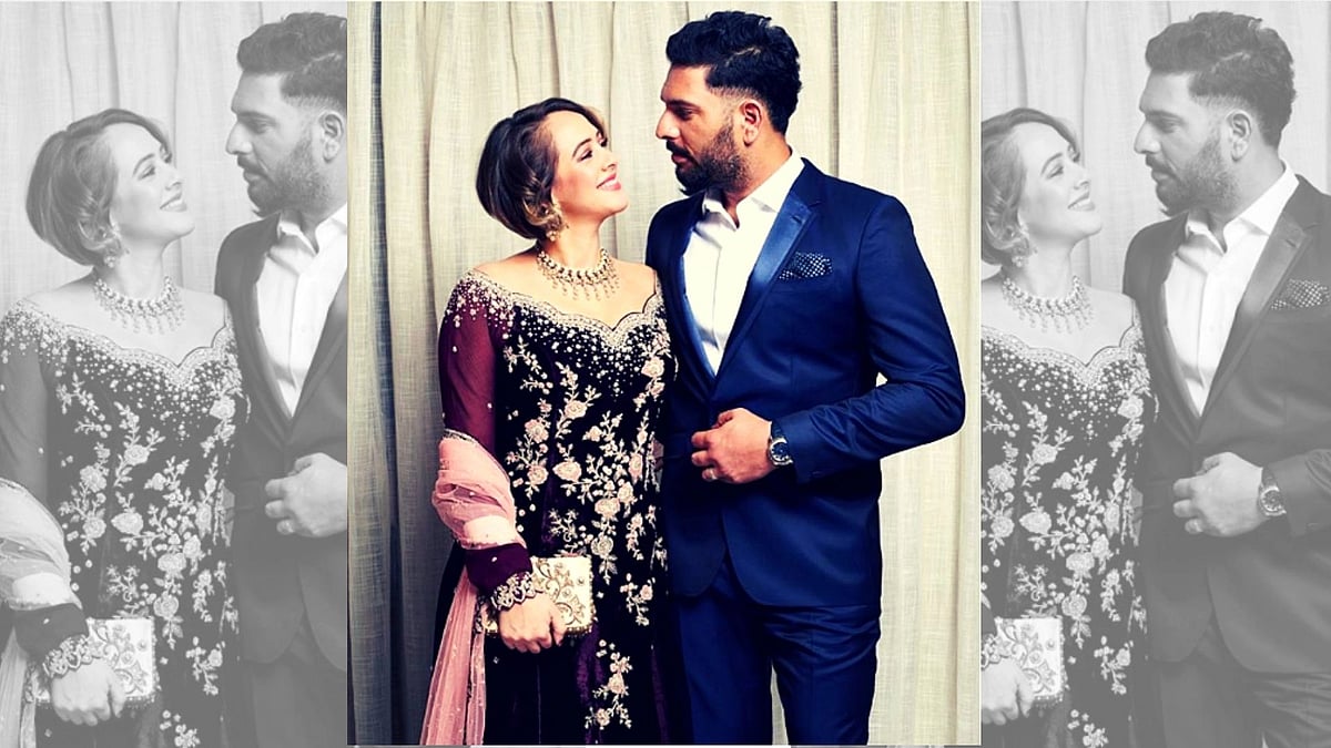 Yuvraj Singh with Hazel Keech.