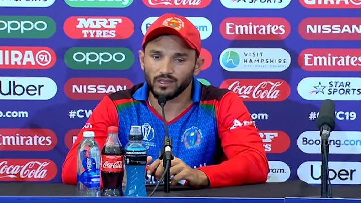 Afghanistan captain Gulbadin Naib.