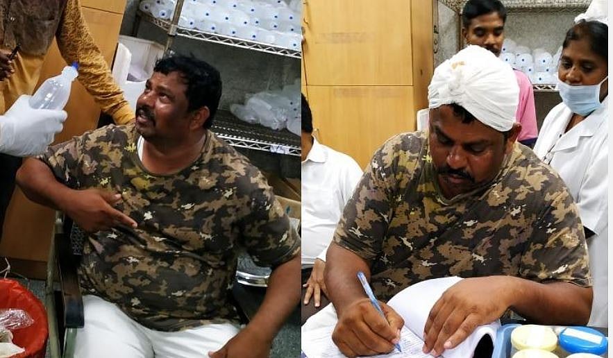 While police said that a scuffle broke out when the MLA and his supporters tried to erect a statue illegally, they denied they had attacked him.