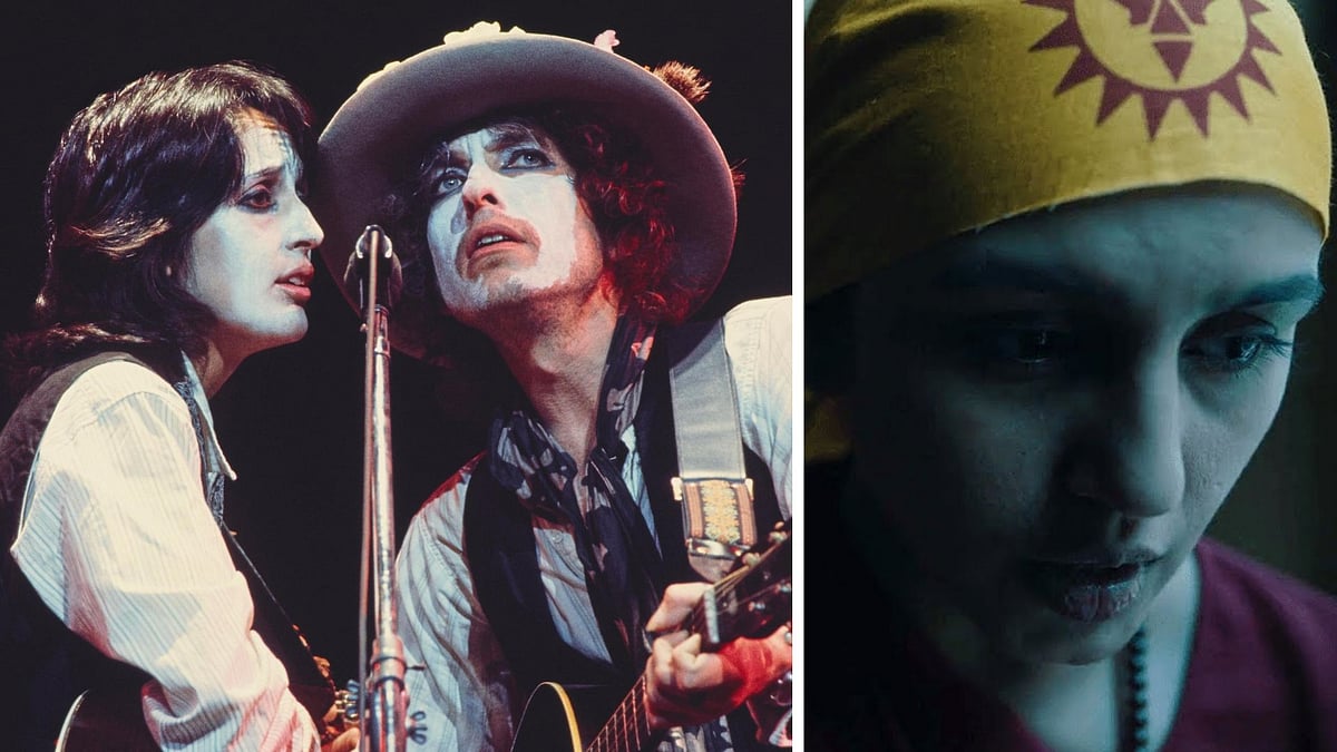 Stills from <i>Rolling Thunder Revue: A Bob Dylan Story by Martin Scorsese</i> & <i>Leila</i>.