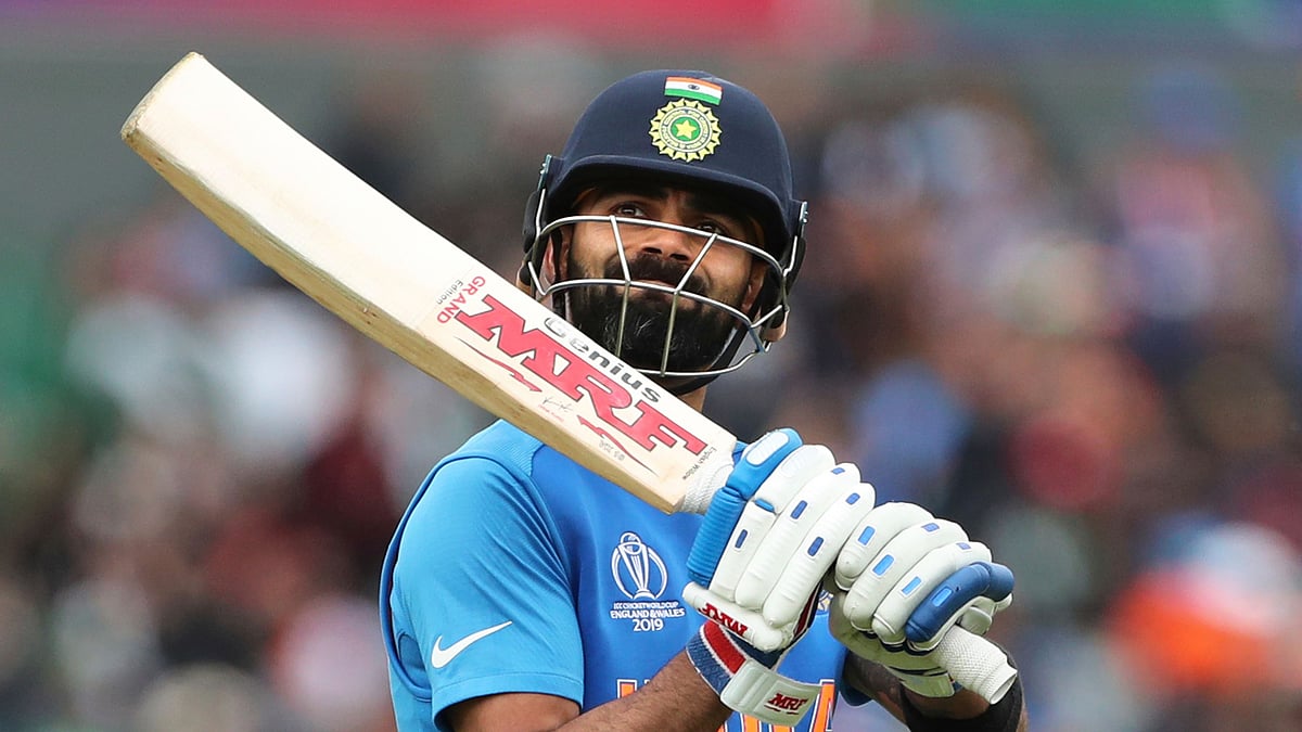 Indian skipper Virat Kohli walked on 77 despite not having connected with the ball. 