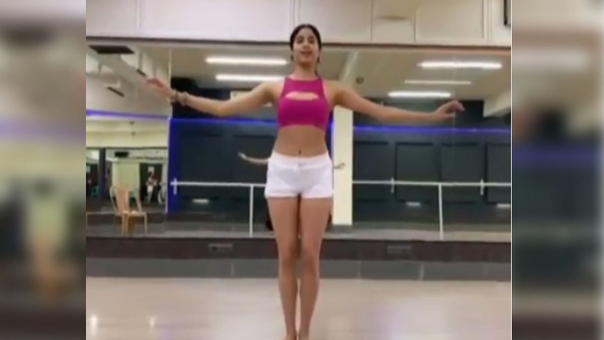 Janhvi Kapoor posted a video of herself belly dancing.