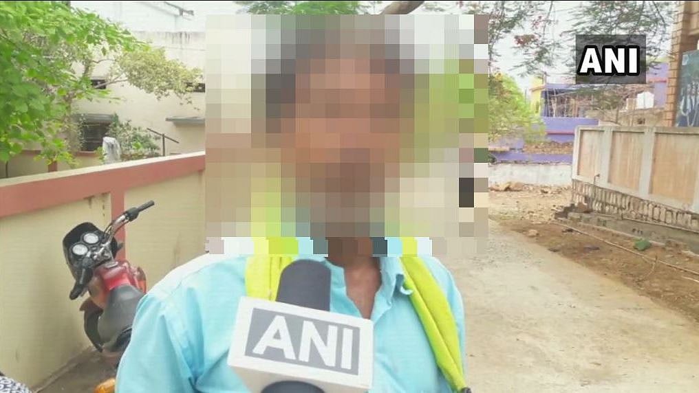 The rape survivor’s father spoke to the media.