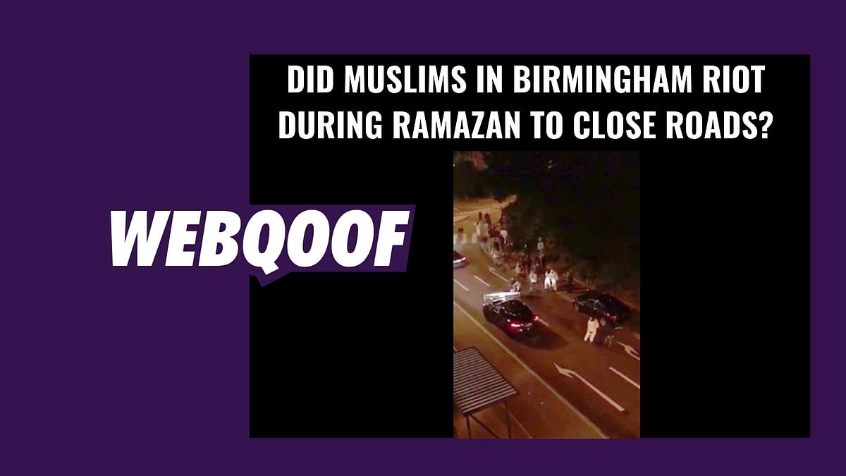The video is neither from Birmingham nor does it show, as it claims, Muslims rioting on the streets. 