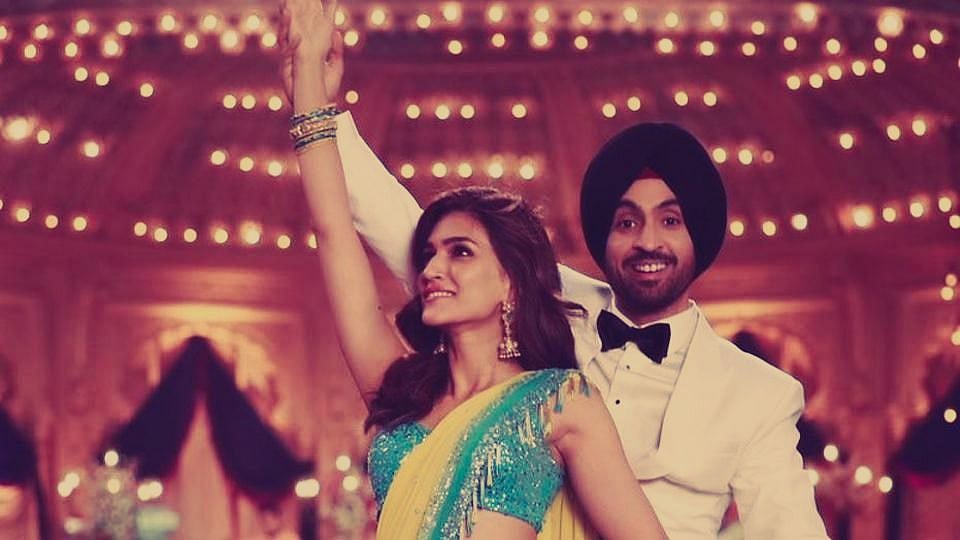 Diljit Dosanjh and Varun Sharma in the song ‘Main Deewana Tera’ from <i>Arjun Patiala</i>.