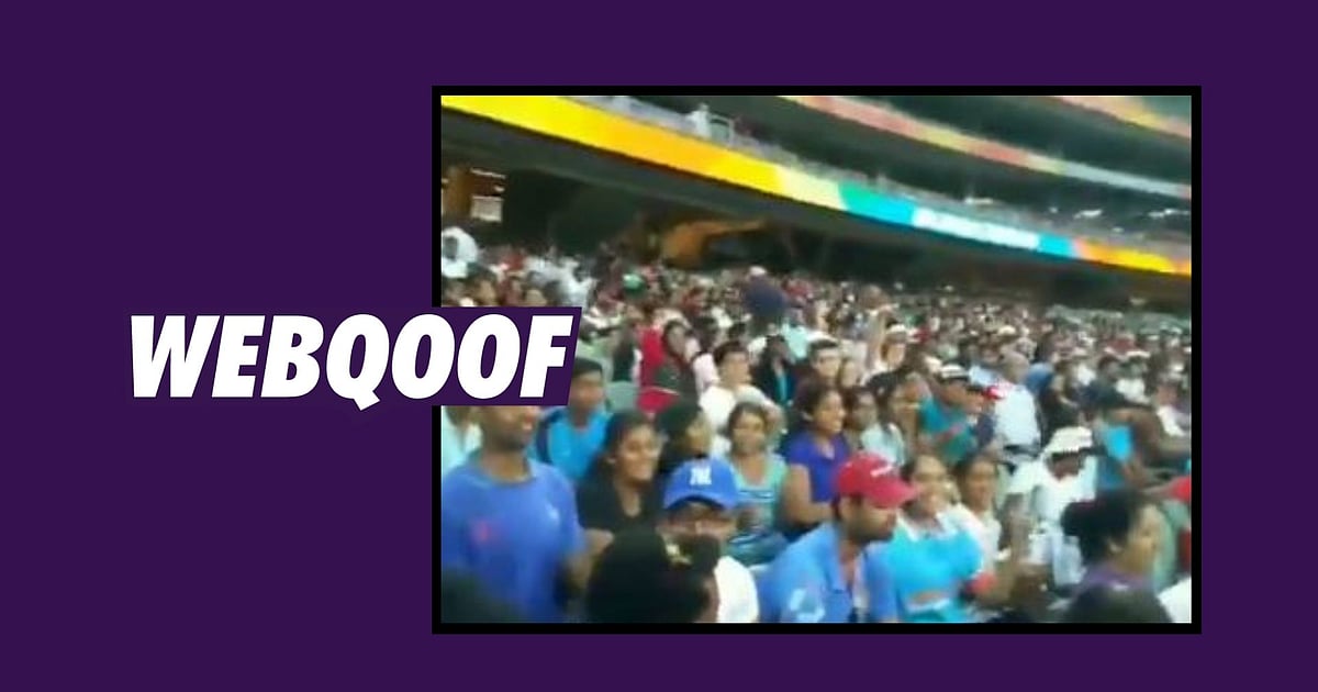 Image accompanying Chants of "jeetega bhai jeetega kejriwal jeetega" were raised at the India-Pakistan World Cup match in England.