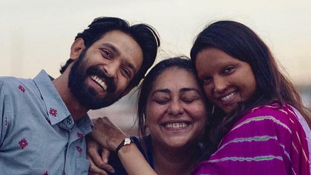 Vikrant Massey, Meghna Gulzar and Deepika Padukone.