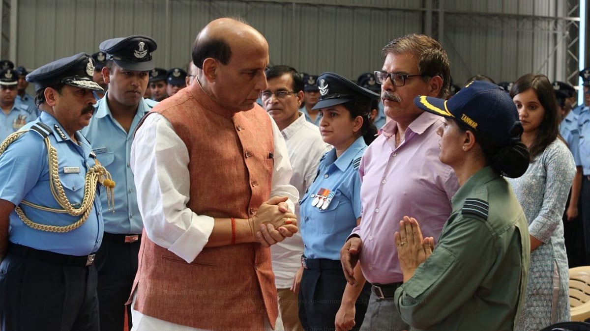 Defence Minister Rajnath Singh also met with the families and friends of the deceased personnel.