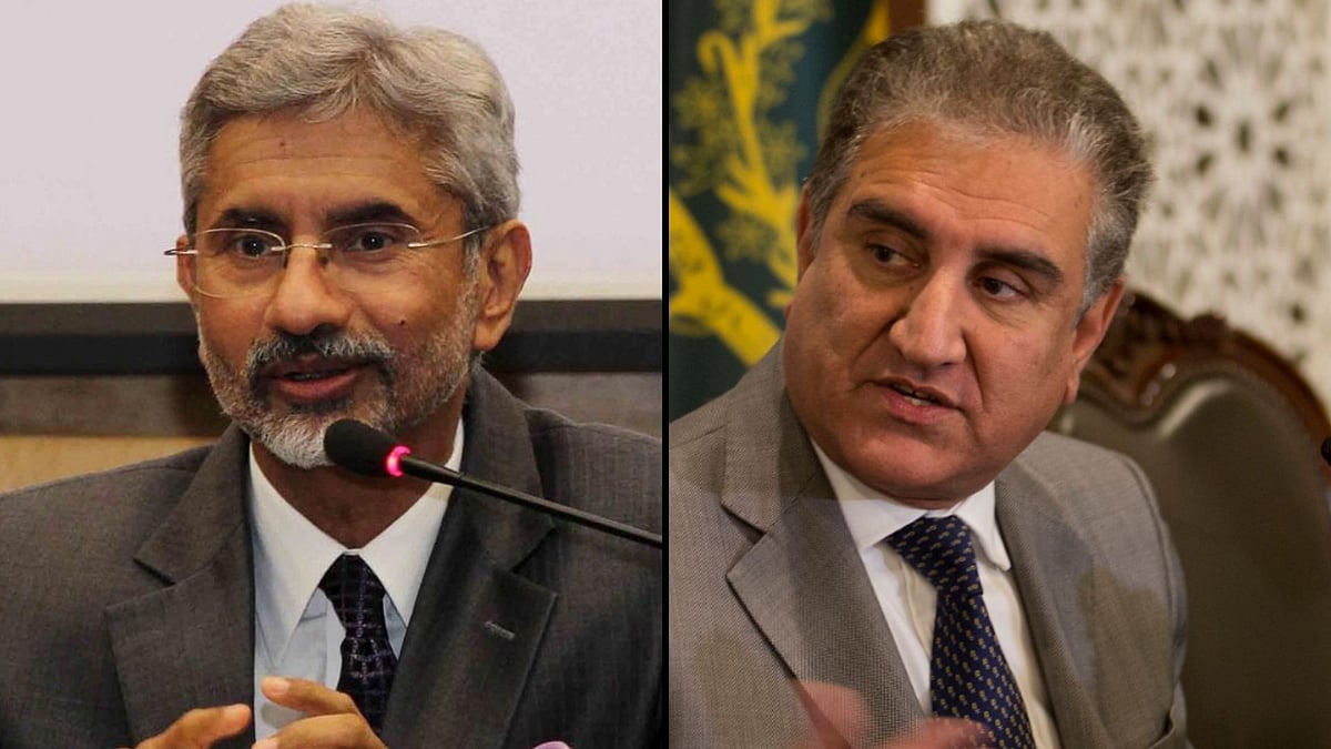EAM Jaishankar and Pakistan Foreign Minister Mahmood Qureshi.