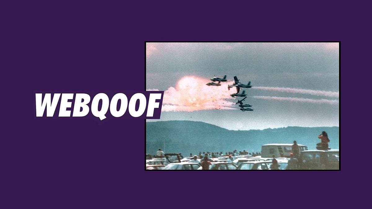 A viral video falsely claimed that it is from a Russian air show incident.