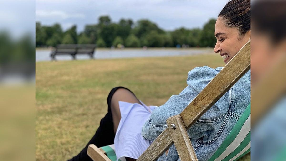 Deepika Padukone enjoys a quiet moment.