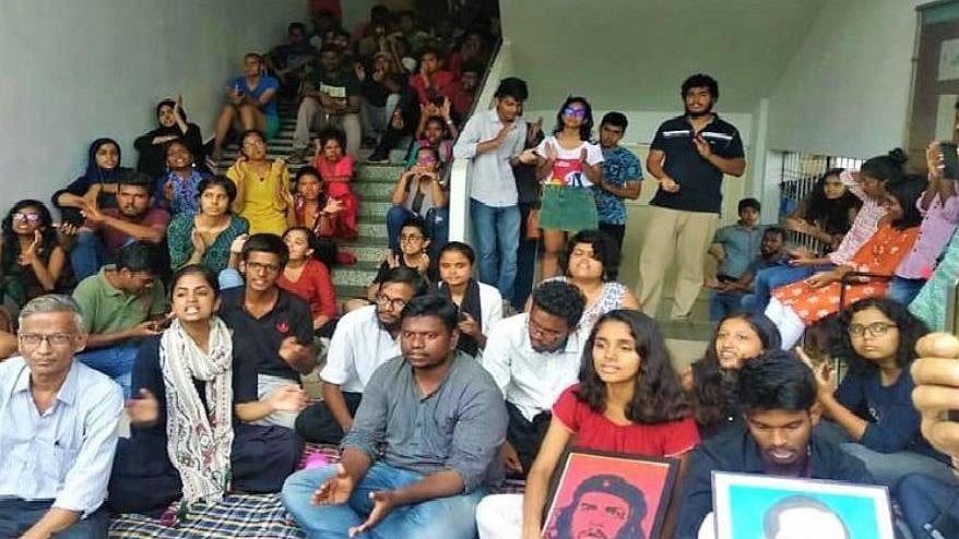 Several students have been protesting over the last few days.