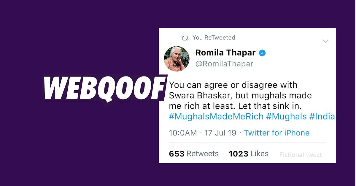 Image accompanying Historian Romila Thapar Said Mughals Made me Rich. Let That Sink in.