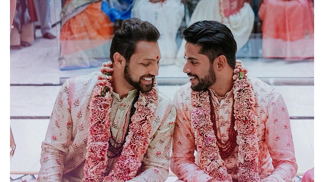 Choreographer Amit Shah and his partner Aditya Madiraju.