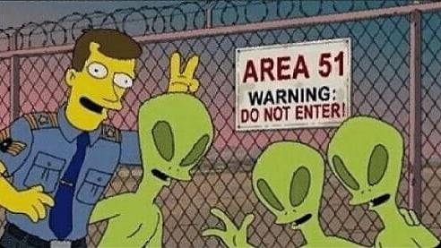 A still from an American sitcom, The Simpsons