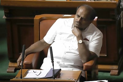 Bengaluru: Karnataka Chief Minister H.D. Kumaraswamy during the state assembly