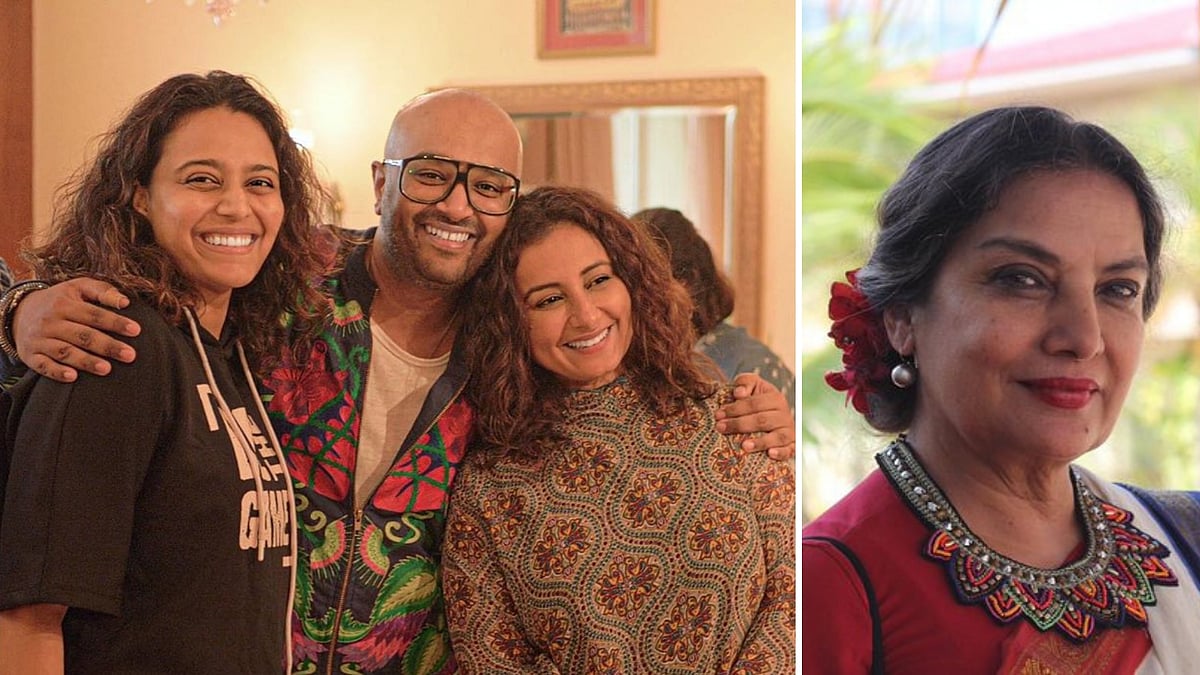 Swara Bhasker, Faraz Arif Ansari and Divya Dutta (L), Shabana Azmi (R).