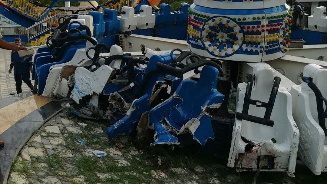 Primary investigation suggests that heavy duty bolts came loose which resulted in the ride malfunctioning.