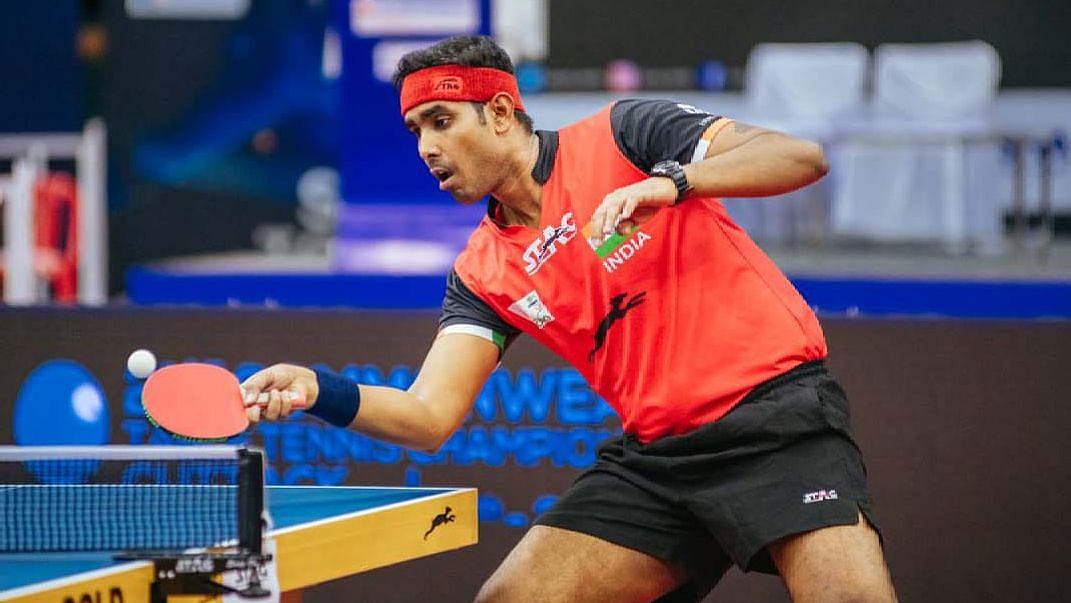 <div class="paragraphs"><p>Sharath Kamal has advanced to the quarterfinals of the Singapore Smash Table Tennis.</p></div>