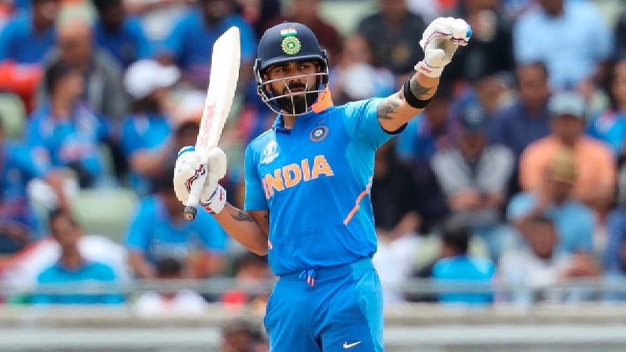 Virat Kohli has scored 408 runs in 7 matches in ongoing world cup at anaverage of 58.28