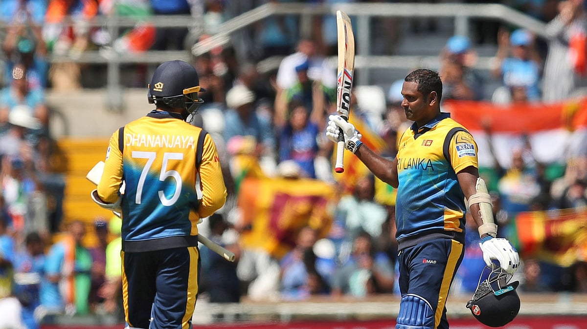 Angelo Mathews scored his first century in World Cups. 