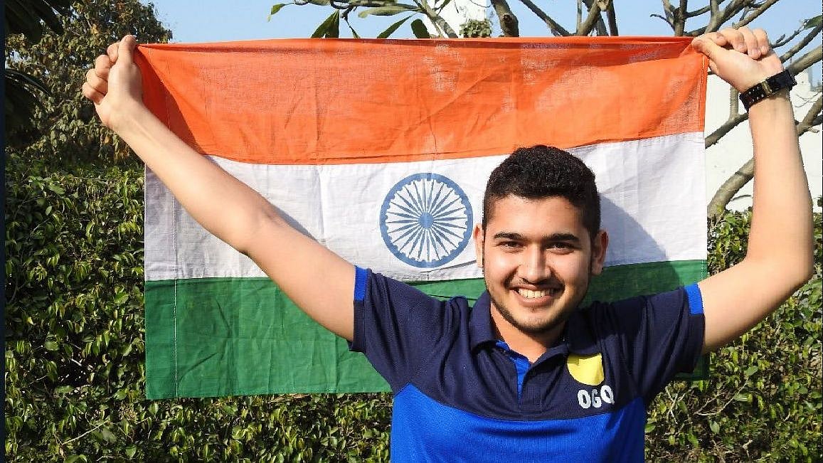 Anish topped the qualification with 584 and shot 29 in the final to finish on top of the podium.