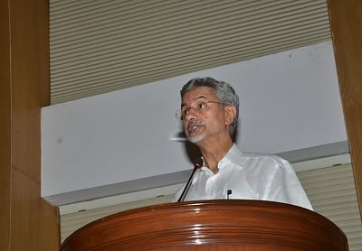New Delhi: External Affairs Minister S. Jaishankar addresses at the 7th Passport Seva Divas, in New Delhi, on June 24, 2019. (Photo: IANS)