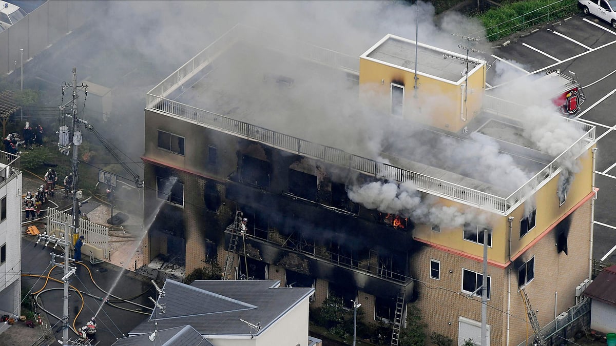 Fire department officials said more than 70 people were present in the building at the time of the fire.