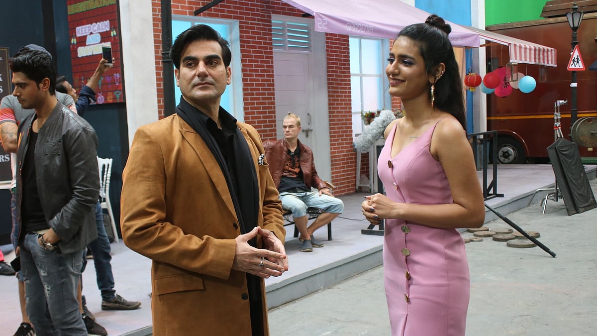 Arbaaz Khan with Priya Prakash Varrier.