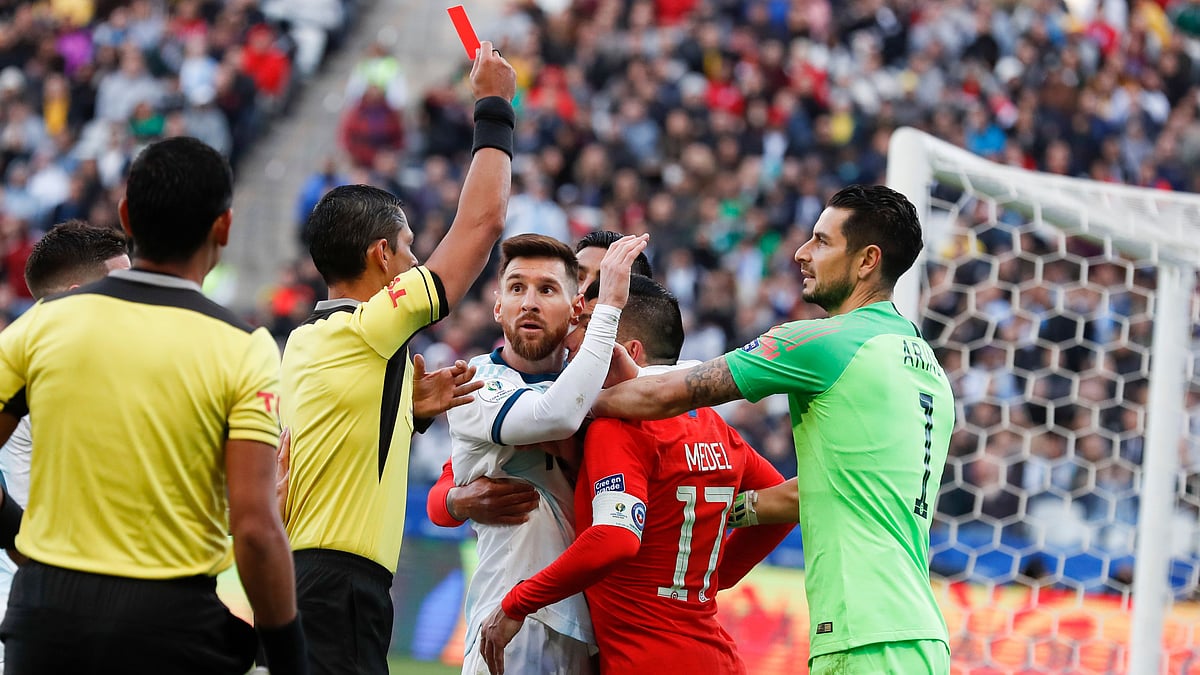Argentina won 2-1 but Messi didn’t show up for the medal ceremony to protest the refereeing.