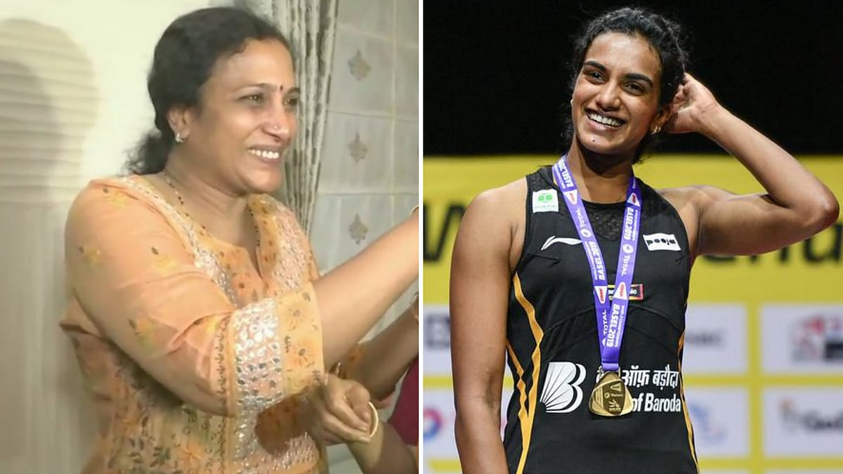 Celebrations broke out at PV Sindhu’s house in Hyderabad as soon as she landed the coveted world title