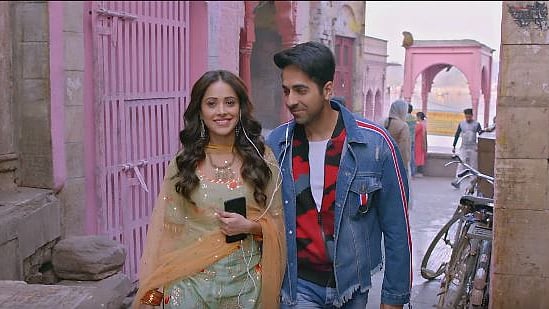 Ayushmann Khurrana and Nushrat Barucha in <i>Dream Girl </i>Trailer