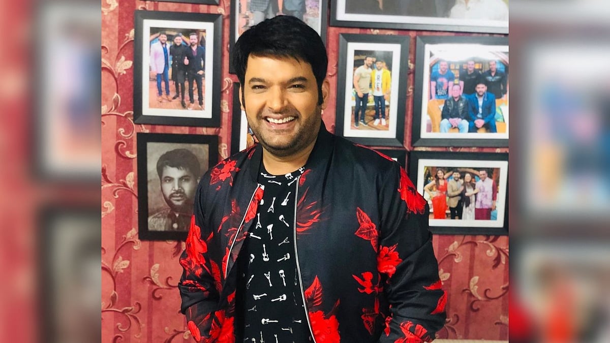 Comedian Kapil Sharma on the sets of <i>The Kapil Sharma Show.</i>