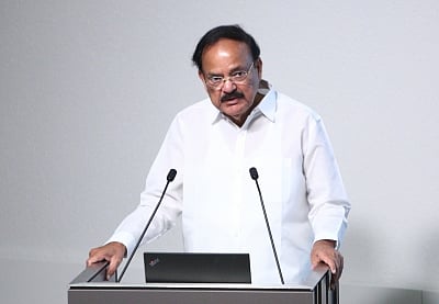 Tallinn: Vice President M. Venkaiah Naidu addresses the Seminar of the Estonian Heads of Missions and Ambassadors in Tallinn, Estonia on Aug 21, 2019. (File Photo: IANS/PIB)
