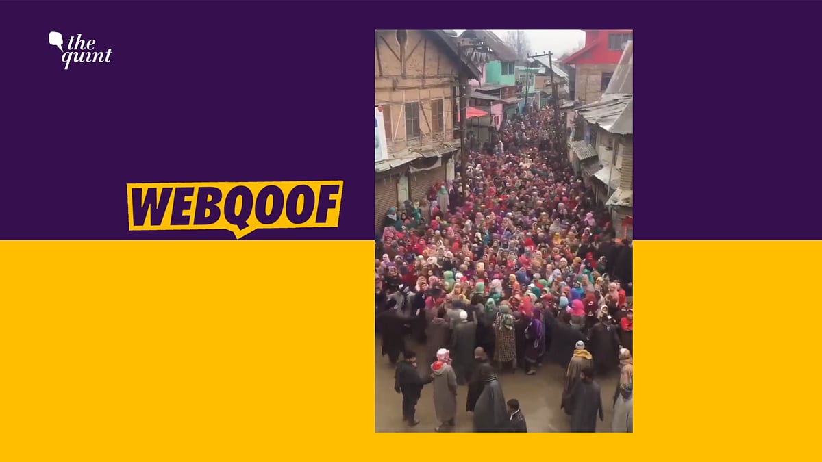 An old video from Kashmir is being circulated on social media with a false claim. 