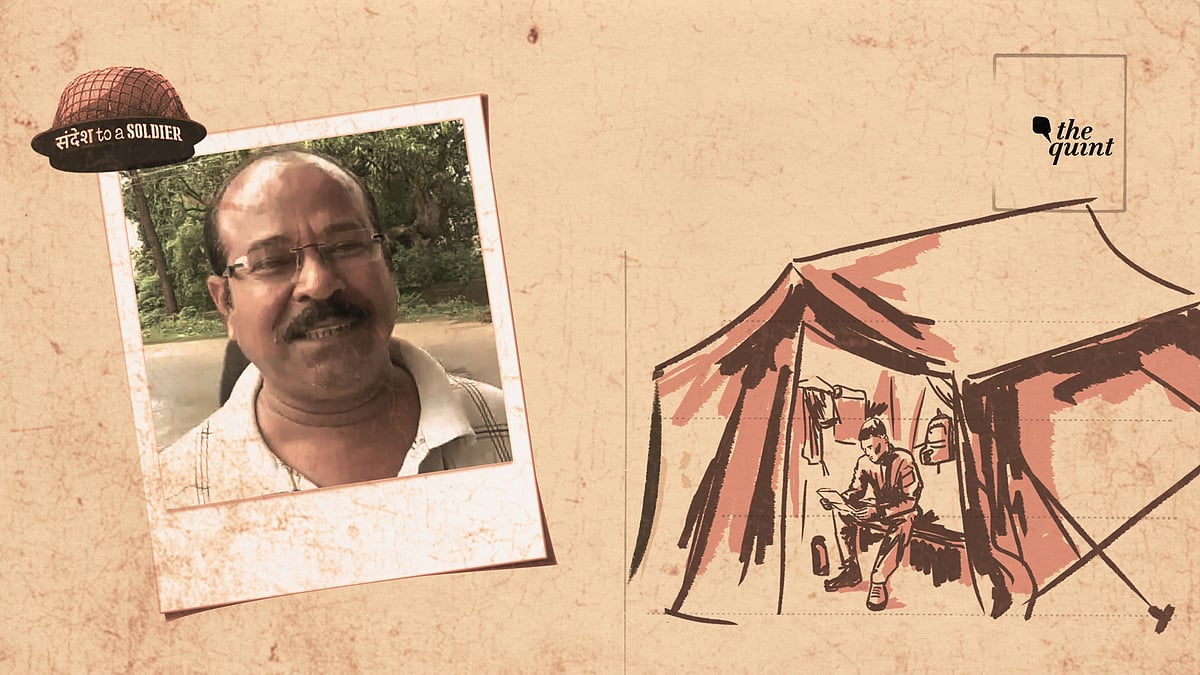 Pravir Dutta from Jharkhand sends his sandesh to a soldier. 