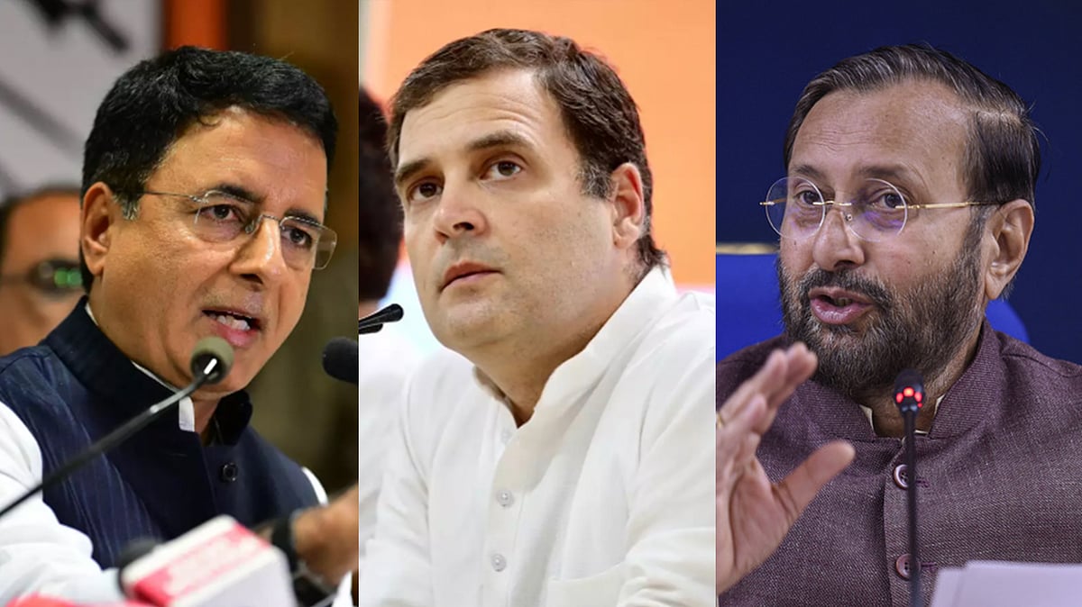 Information and Broadcasting Minister Prakash Javadekar and Congress Spokesperson Randeep Surjewala sparred over Rahul Gandhi’s statement on J&amp;K