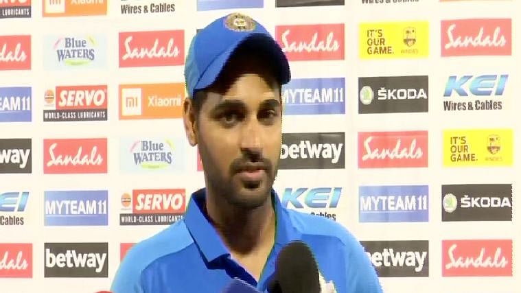 Bhuvneshwar Kumar spoke to the media after India’s 59-run win over West Indies in the second ODI.