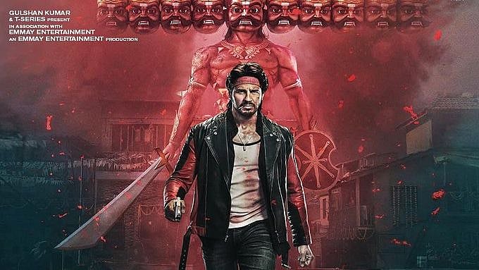 Sidharth Malhotra in a poster for <i>Marjaavaan</i>.