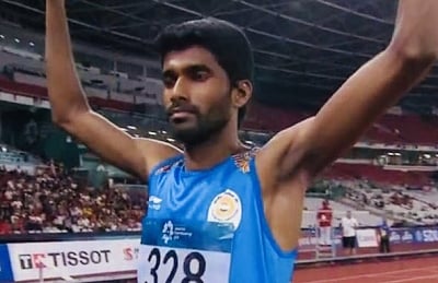Jinson Johnson. (Photo: IANS/SAI)