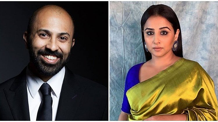 Ritesh Batra (L), Vidya Balan (R).
