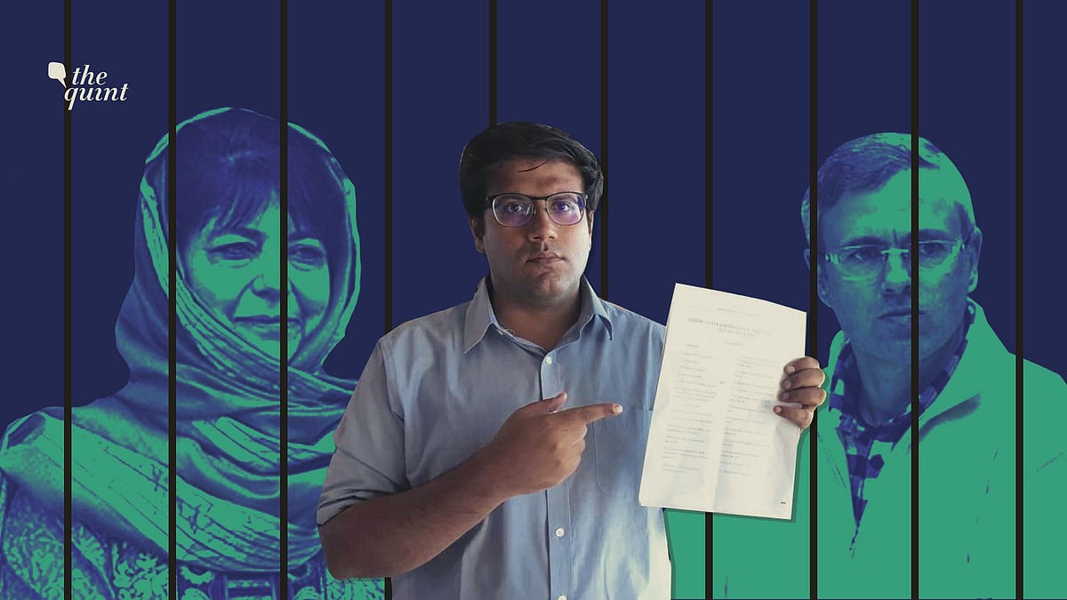 The J&amp;K Public Safety Act (pictured) is the basis for the detentions of 500+ people including former CMs Mehbooba Mufti and Omar Abdullah.