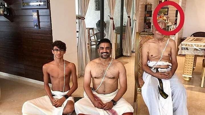 A troll objected to a cross in the background of a picture of R Madhavan’s home that he had posted.