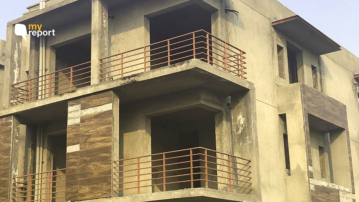 My flat on the second floor stands incomplete.&nbsp;