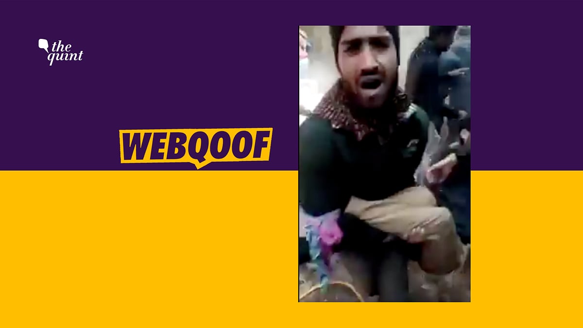 A video shared by former ISI chief’s son falsely claimed that it is a recent video from Kashmir.
