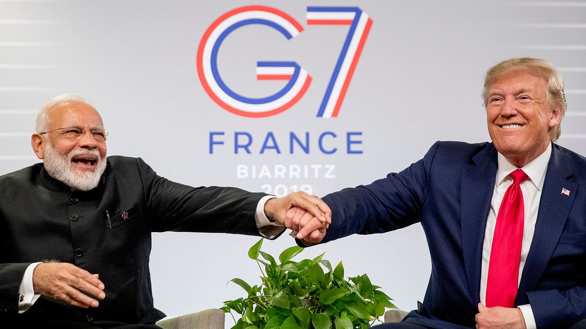 PM Narendra Modi and US President Donald Trump at the G7 Summit